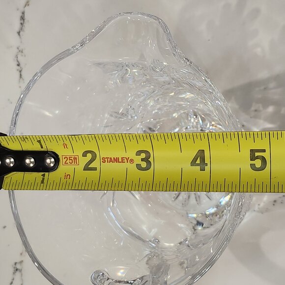 Vintage Lead Crystal Water  Pitcher Royal Crystal Rock Gala Pattern - Picture 5 of 10